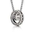 Fortune Jewel Tibetan Om Mani Padme Hum Carved Peace Purity Chain Necklace Pendant