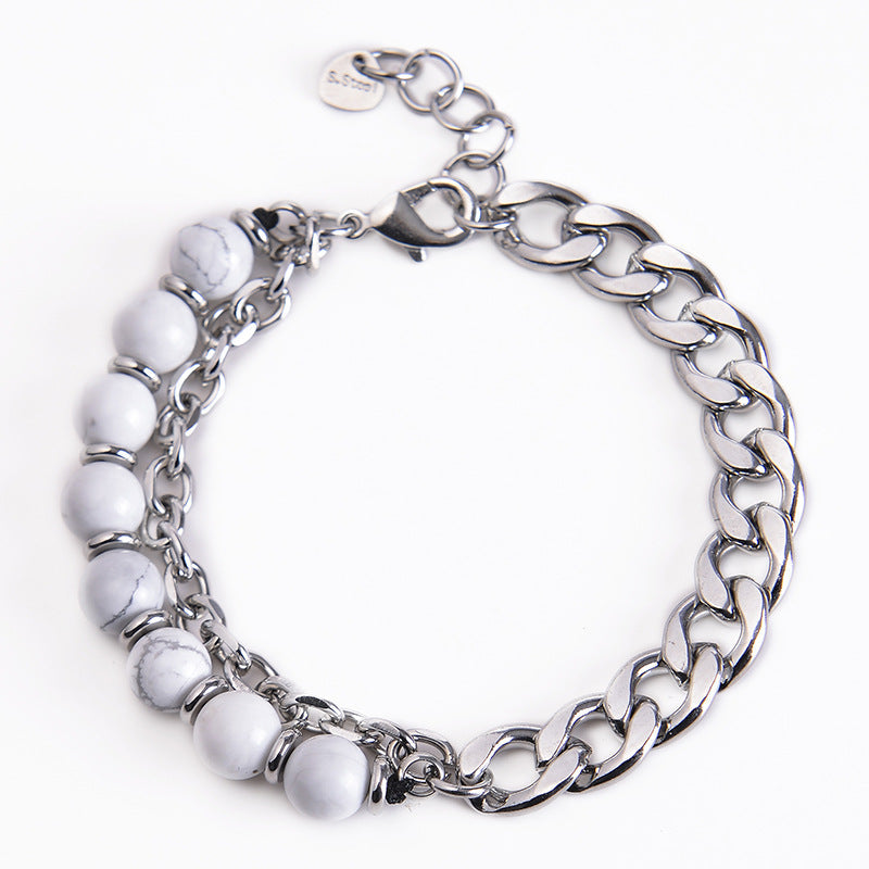 Fortune Jewel Tiger Eye Picasso Jasper Frosted Stone Strength Bracelet