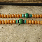 Fortune Jewel Tibet 108 Mala Beads Bodhi Seed Bagua Vajra Wealth Bracelet
