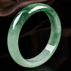 Fortune Jewel Natural Jade Fortune Blessing Bangle Bracelet