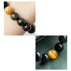 Fortune Jewel Natural Rainbow Obsidian Tiger Eye Positive Love Bracelet