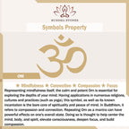 Fortune Jewel OM Lotus Symbol Various Crystal Amethyst Tiger Eye Healing Necklace Pendant