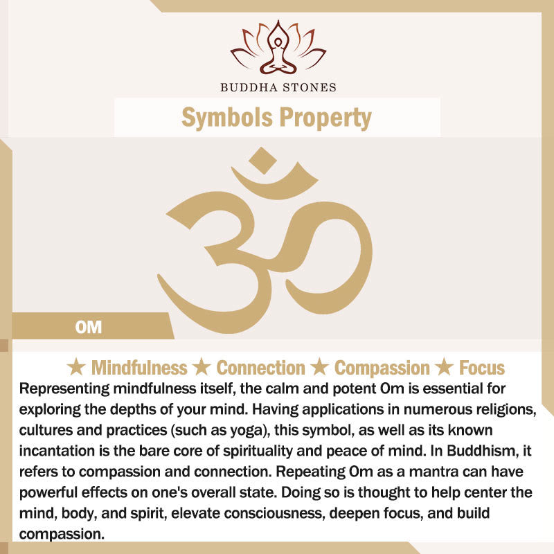 Fortune Jewel OM Lotus Symbol Various Crystal Amethyst Tiger Eye Healing Necklace Pendant