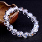 Fortune Jewel Natural White Crystal Protection Healing Bracelet