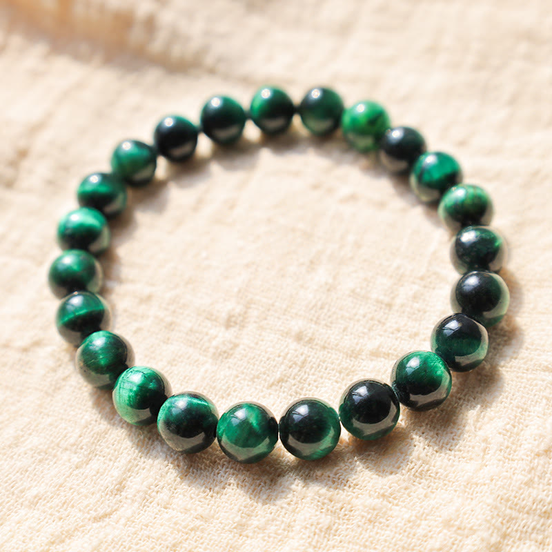 Fortune Jewel Tiger Eye Growth Healing Energy Bracelet