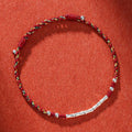 Fortune Jewel Tibet Handmade Multicolored Bamboo Protection Braided String Bracelet