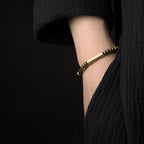 Fortune Jewel Tibetan Simple Design Copper Wealth Luck Bracelet