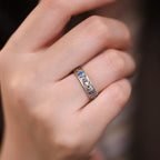 Fortune Jewel Colorful Elephant Carved Strength Adjustable Ring