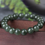 Fortune Jewel Natural Green Crystal Blessing Wealth Bracelet
