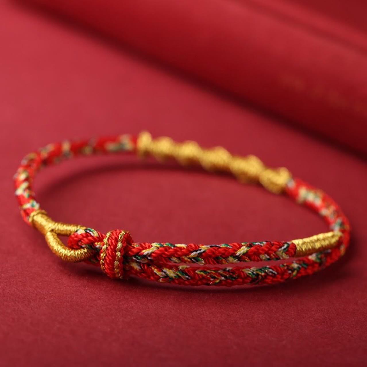 Fortune Jewel Handmade Chinese Zodiac Natal Buddha Protection Strength Braided String Bracelet
