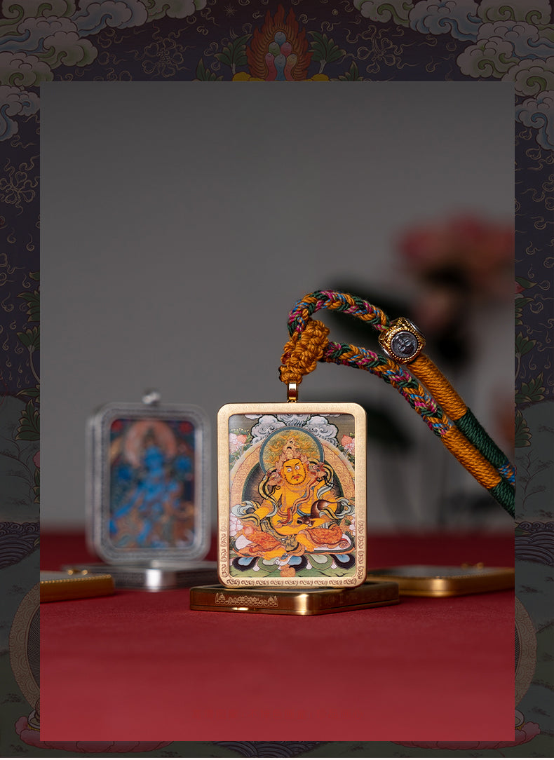Tibetan Thangka  Amulet Talisman Pendant Necklace (35mm*45mm)