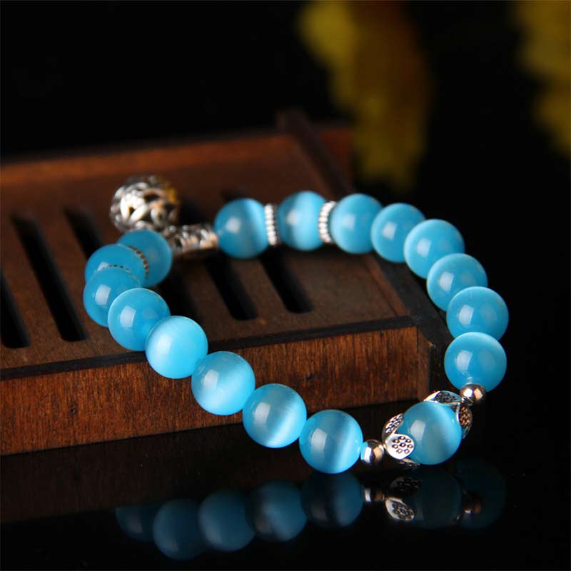 Fortune Jewel Tibetan Cat Eye Lucky Bracelet