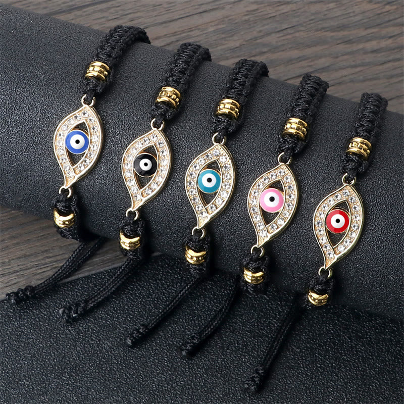 Fortune Jewel Evil Eye Keep Away Evil Spirits String Bracelet