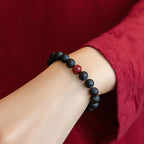 Fortune Jewel Tibetan Cypress Cinnabar Lotus Healing Bracelet