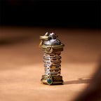 Fortune Jewel Yin Yang Tower Copper Balance Rotatable Necklace Pendant Fortune Jewel