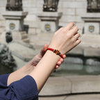 Fortune Jewel Handmade 925 Sterling Silver Year of the Dragon Cute Chinese Zodiac Luck Braided Red Bracelet