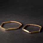 Fortune Jewel Tibetan Simple Design Copper Wealth Luck Bracelet