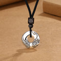 Fortune Jewel PiXiu Peace Buckle Copper Wealth Necklace Pendant