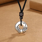 Fortune Jewel PiXiu Peace Buckle Copper Wealth Necklace Pendant