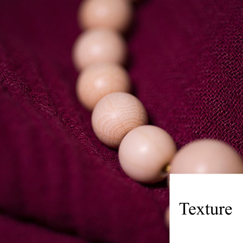 Fortune Jewel Natural Abelia Biflora Wood Blessing Wrist Mala