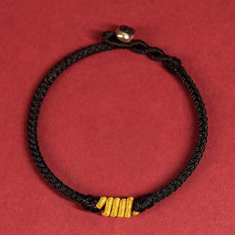 Fortune Jewel Handcrafted King Kong Knot Luck Protection Braid Rope Bracelet