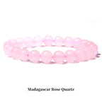 Fortune Jewel Natural Stone Quartz Healing Beads Bracelet