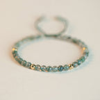 Fortune Jewel Moss Agate Lucky Balance Bracelet