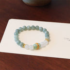 Fortune Jewel Single Double Layer Jade Peace Buckle Luck Bracelet