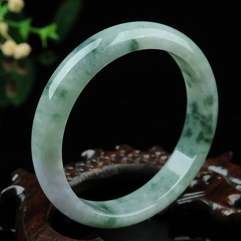 Fortune Jewel Jade Luck Blessing Prosperity Bracelet Bangle