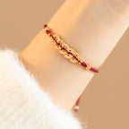 Fortune Jewel Copper Coin Fortune Tree Luck Strength Braided Bracelet