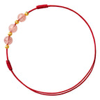 Fortune Jewel Strawberry Crystal Beads Luck Red String Anklet
