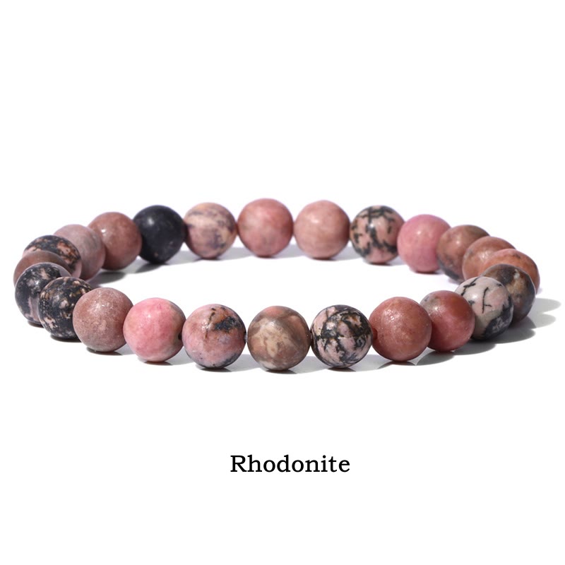 Fortune Jewel Natural Stone Quartz Healing Beads Bracelet