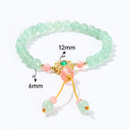 Fortune Jewel Green Aventurine Luck Bead Tassel Bracelet