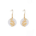 Fortune Jewel FengShui White Jade Fortune Earrings