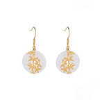 Fortune Jewel FengShui White Jade Fortune Earrings