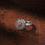 Fortune Jewel Tibetan Om Mani Padme Hum Peace Rotatable Ring