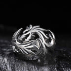 Fortune Jewel Dragon Pattern Protection Strength Adjustable Ring Fortune Jewel