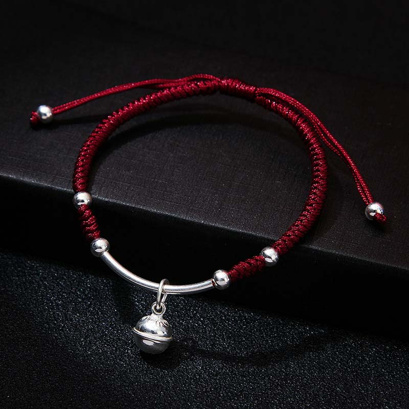 Fortune Jewel FengShui Lucky Red String Bell Bracelet