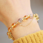 Fortune Jewel Blessed Moon Citrine Abundant Energy Bracelet