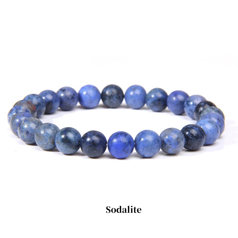 Fortune Jewel Natural Stone Quartz Healing Beads Bracelet