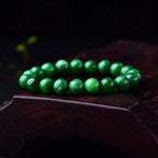 Fortune Jewel Cyan Jade Bead Calm Harmony Bracelet