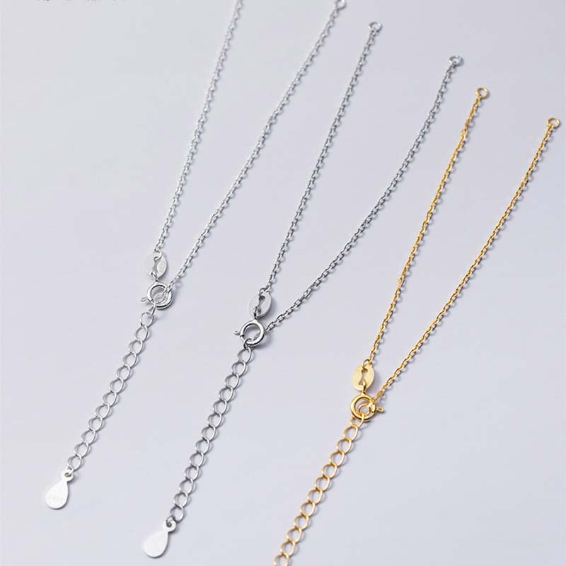 Fortune Jewel 925 Sterling Silver Semi-finished Chain Blessing Bracelet