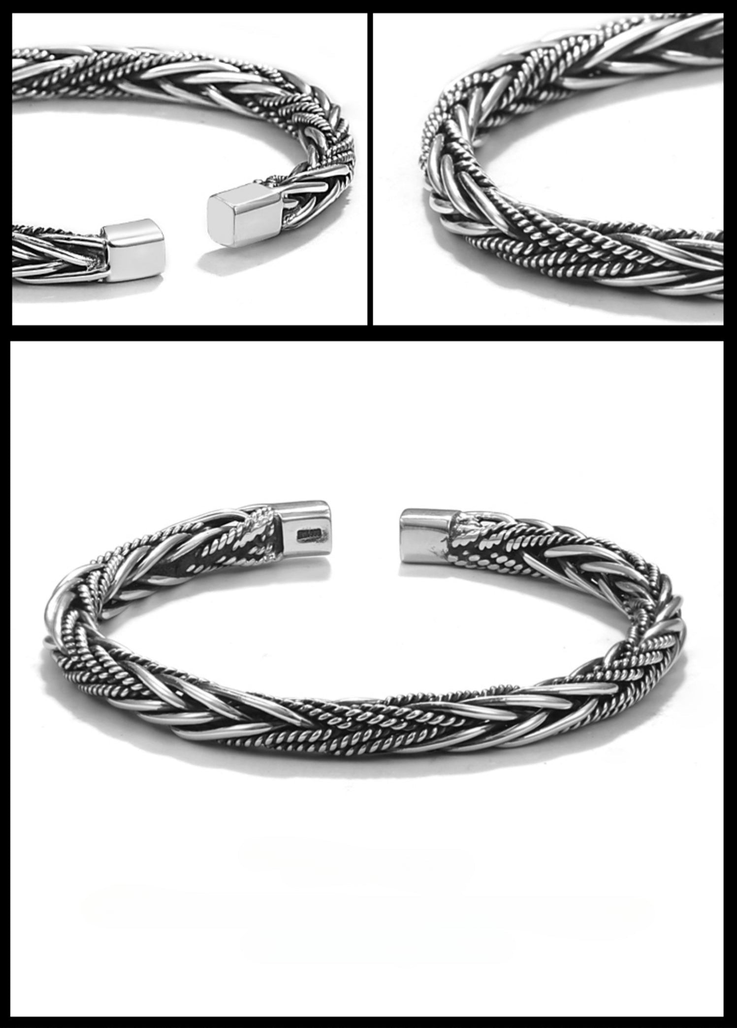 Buddha3bodhi Pure Silver Woven Vintage Bracelet