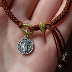 Fortune Jewel Handmade 925 Sterling Silver Five Directions Gods of Wealth Luck Protection String Braid Bracelet