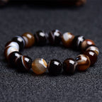 Fortune Jewel Tibetan Sardonyx Happiness Positive Bracelet
