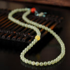 Fortune Jewel Jade Red Agate Amber Laughing Buddha Prosperity Bracelet