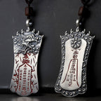 Fortune Jewel FengShui Bagua PiXiu Cinnabar Balance Necklace Pendant