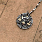 Fortune Jewel Tibetan Kirtimukha Amulet Healing Necklace Pendant