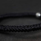 Fortune Jewel Silver Luck Koi Fish Braided String Bracelet