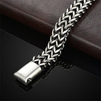 Fortune Jewel Fish Scale Magnetic Buckle Titanium Steel Balance Bracelet Bangle